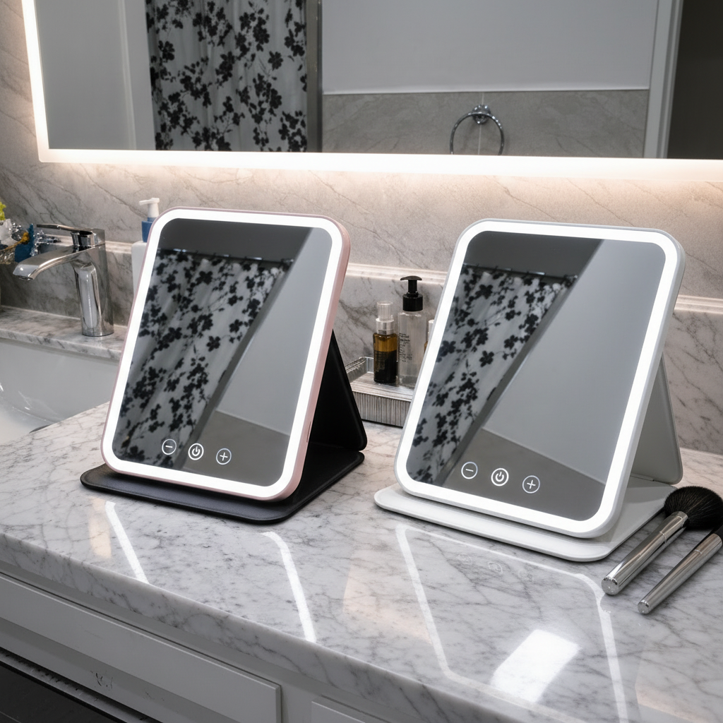 Makeup Mirror with Adjustable Lighting