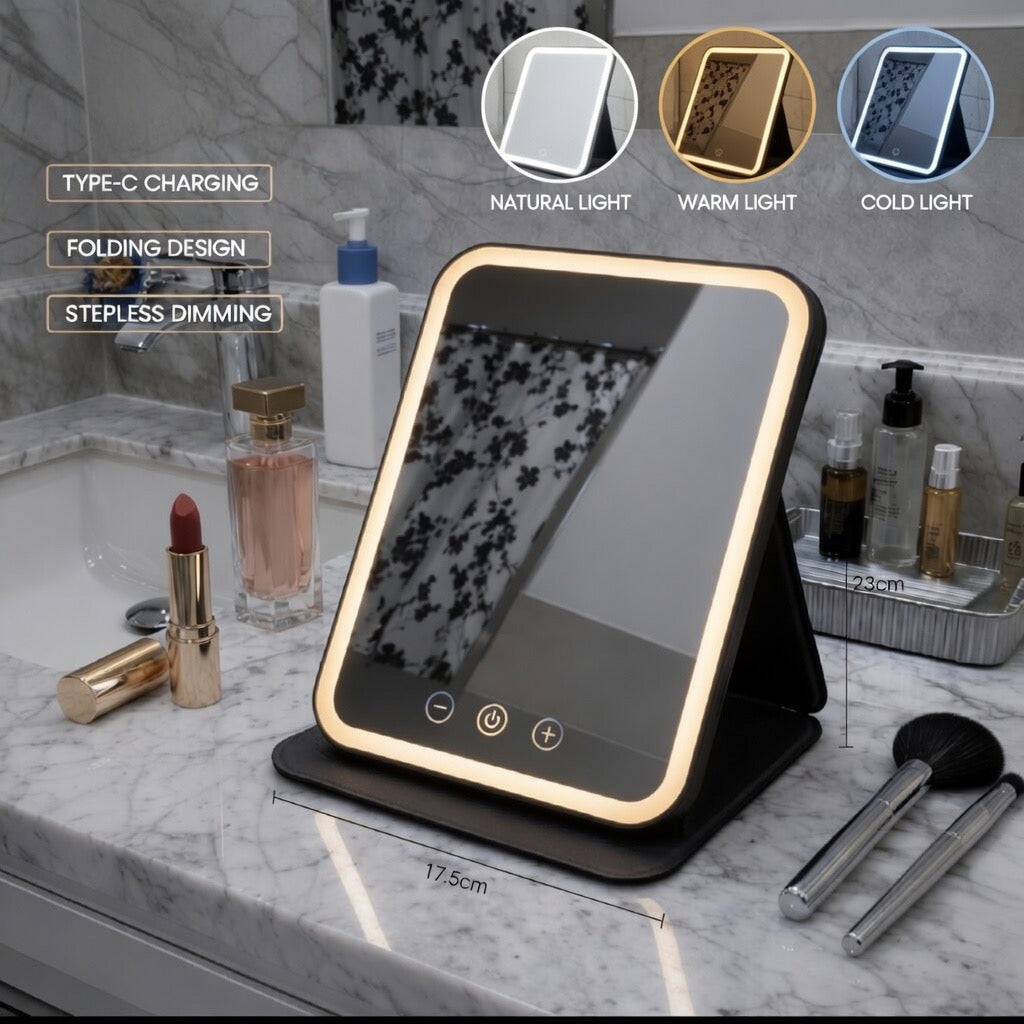 Makeup Mirror with Adjustable Lighting
